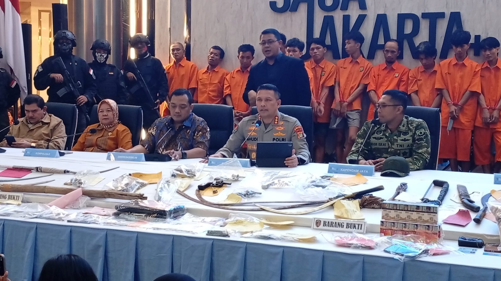 Polda Metro Jaya Ungkap 127 Kasus Kejahatan Jalanan, 173 Tersangka Ditangkap