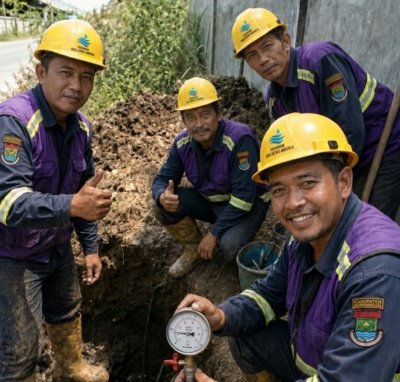 Respons Cepat Pulihkan Tekanan Air, PERUMDAM TKR Rekayasa Aliran Jaringan Perpipaan di Kosamb