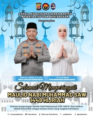 Kapolda Banten Ajak Masyarakat Teladani Akhlak Rasulullah SAW di Momentum Maulid Nabi 1448 H